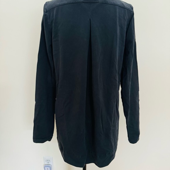 Lululemon Belle Wrap Asymmetrical Jacket Black French Terry Cardigan Size Dot 8 - Picture 13 of 16